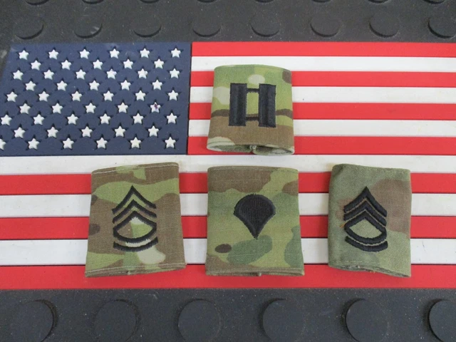 Army Ocp Slip/Slide On Rank Goretex Jacket Cold/Wet Weather Parka Loop Insignia