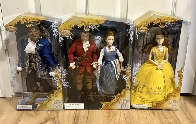 Disney Store Beauty & The Beast Live Action Movie Collection BNIB Dollls Set