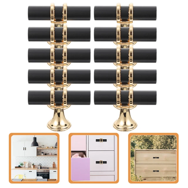 10 Pcs kitchen cabinet knobs cabinet hardware black drawer knobs Poignée Pour Ar