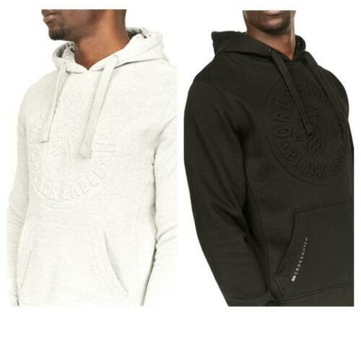 Da Uomo Crosshatch Con Cappuccio Felpa Top Pullover in rilievo sul davanti Taglia S M L XL 2XL 