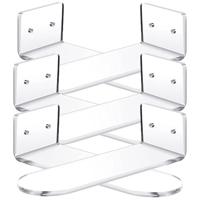 6 piezas soporte para zapatos de acrílico soporte para exhibición de zapatos estantes blancos dormitorio transparente