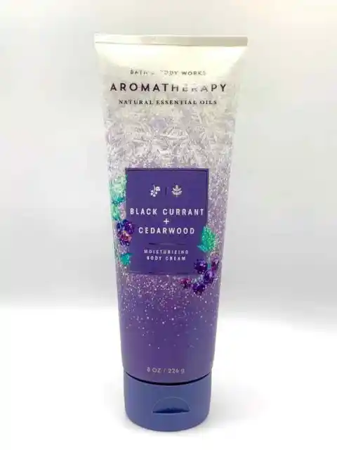 Bath & Body Works Aromatherapy Moisturizing Body Cream Black Currant + Cedarwood