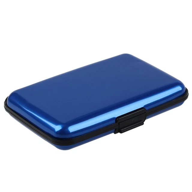 Business Id Credit Card Wallet Holder Aluminum Metal Case Box (Random Color) G2