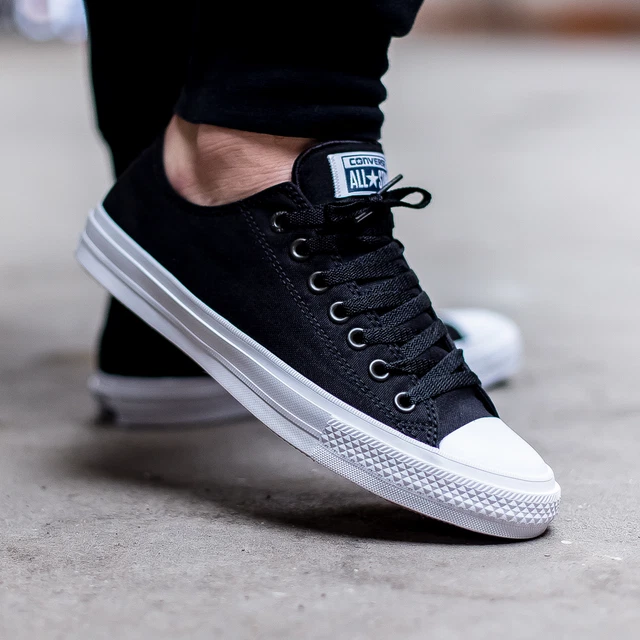 Arábica dos tubo CONVERSE CHUCK TAYLOR All Star II 2 Lunarlon Sz 8 Black Low 150149C  DISCONTIUED $49.99 - PicClick