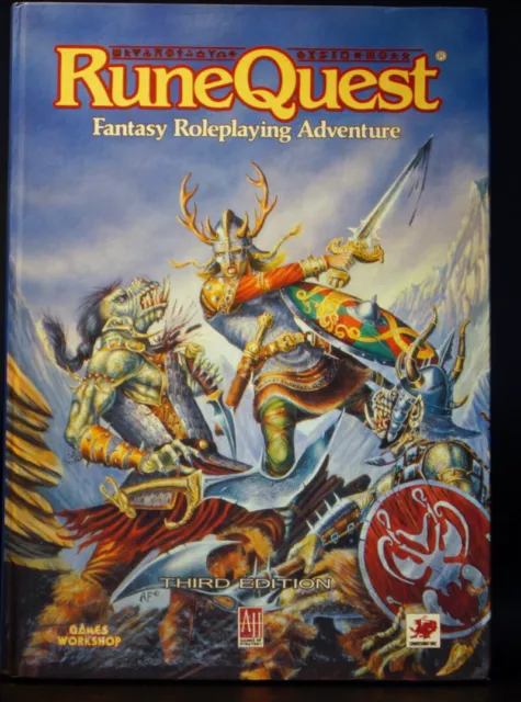 Runequest - Third Edition - Fantasy Roleplay Grundregelwerk, Hardcover, Wie Neu