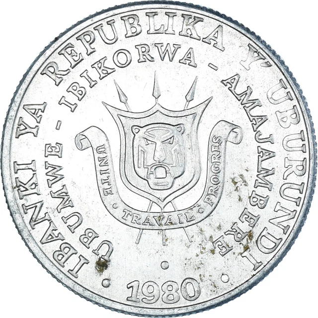 [#1430216] Coin, Burundi, 5 Francs, 1980