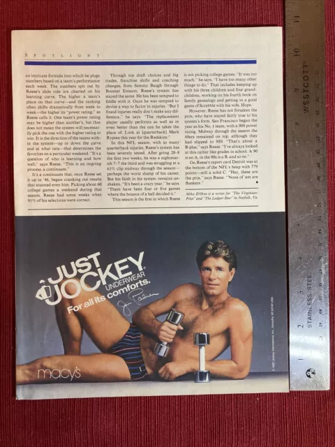 1977 Mens Jockey Underwear Print Ad Clippings Pete Rose Jim Palmer Steve  Carlton