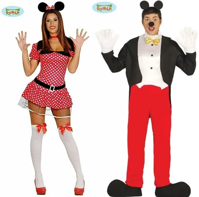 CARNEVALE HALLOWEEN VESTITO Minnie Mouse Sexy E Topolino Mickey Mouse Adulto  EUR 21,90 - PicClick IT