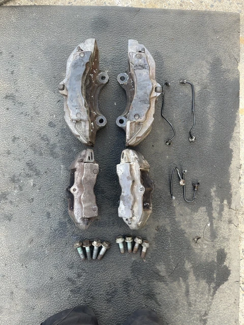 04-10 Brembo 17Z Front Rear Brake Calipers 6 Piston Vw Touareg Audi Porsche Set