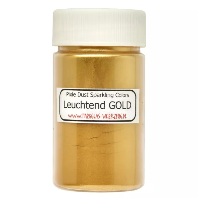 (266,33€/Kg) Pixie-Dust (Sparkling) Funkelfarbe LEUCHTEND GOLD (30g)