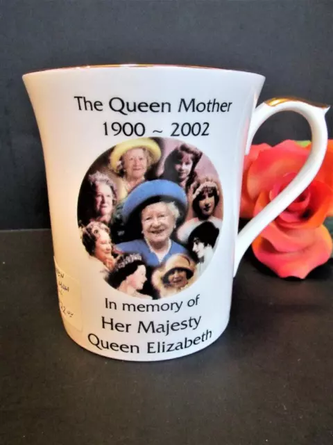 Fine Bone China Commemoration Mug In Memory Of Her Majesty Queen Mother (Mum)