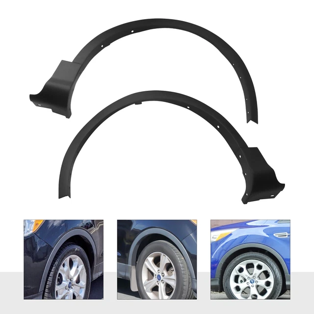 FRONT FENDER FLARE Wheel Well Arch Molding Trim Pair For Ford Escape