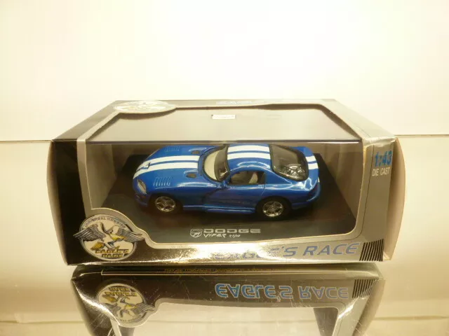 Universal Hobbies Dodge Viper Rt/10 - Blue + White 1:43 - Very Good In Box
