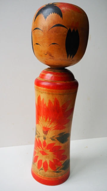 Poupée Kokeshi japonaise vintage, poupée japonaise en bois
