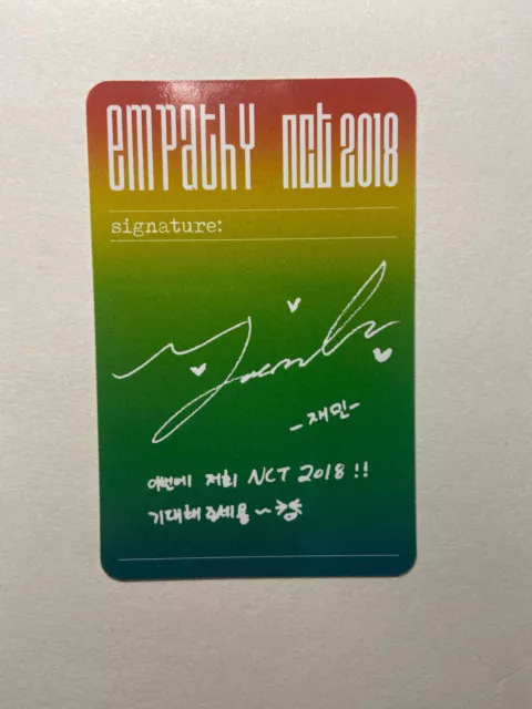 NCT 2018 Jaemin Dream Reality Empathy Official Photocard KPOP 2