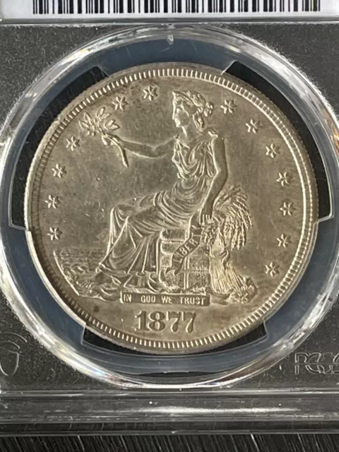 1877 S Trade Dollar PCGS AU Detail Filed Rims