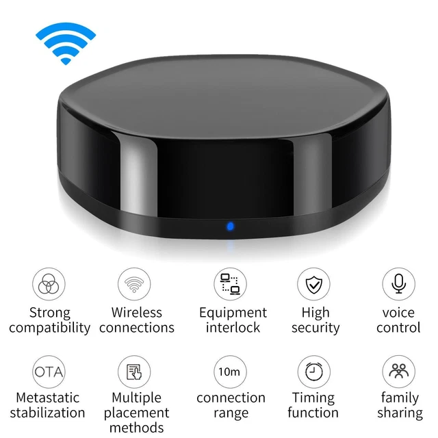 Télécommande sans fil WiFi IR pour module de conversion d'application Tuya