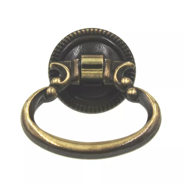 Amerock Allison Antique English Brass 1 3/4" Ring Pull Cabinet Knob BP886-AE