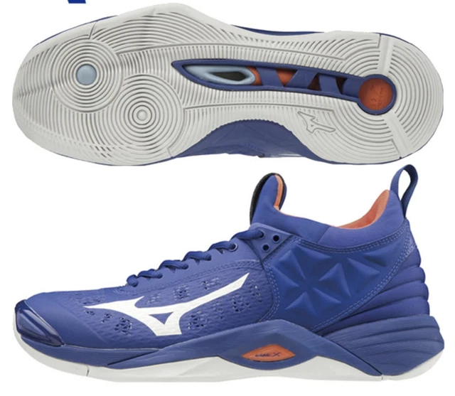 Mizuno Giappone Uomo Wave Momentum Basso Pallavolo Scarpe V1ga1912 Blu Eur 168 36 Picclick It