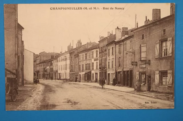 Meurthe et Moselle 54 Lorrain CP CPA Champigneulles 1910-25 Rue de Nancy Stores