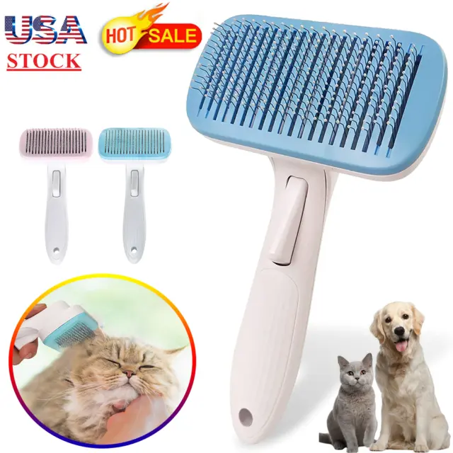 Upgarded Pet Hair Brush Dog Cat Hair Remover Comb Grooming Massage Deshedding 2