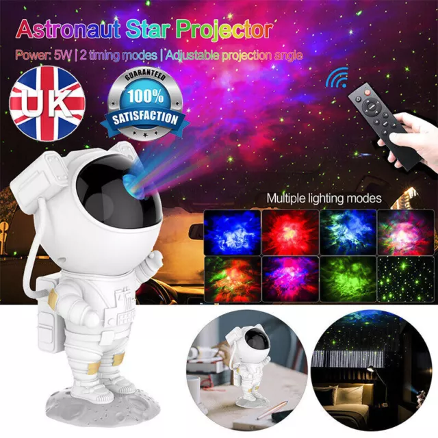 Astronaut Starry Galaxy Projector Night Light Lamp Space Nebula Star w/Remote