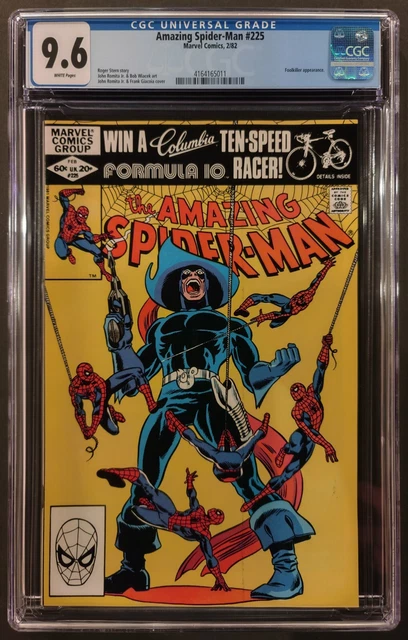 Amazing Spider-Man 225 Cgc 9.6 Wp Marvel Comics 1982 - Foolkiller - New Cgc Case