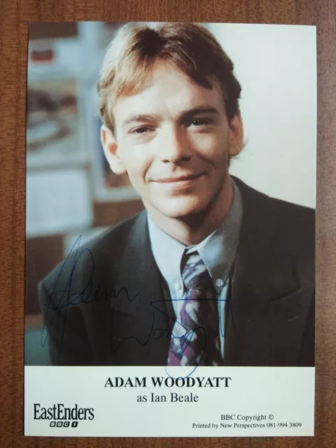 ADAM WOODYATT *Ian Beale* EASTENDERS HAND SIGNED AUTOGRAPH FAN CAST PHOTO CARD