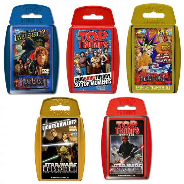 Top Trumps Kartenspiel - 5 Varianten - ua. Yu-Gi-Oh!/Star Wars/Herr der Ringe