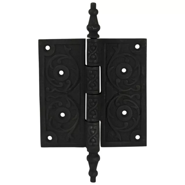 3" Victorian Style Steeple Tip Door Hinge in Cast Iron