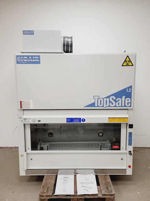 BIOAIR TOPSAFE 1.2 Classe II 2 Biologique Sécurité Armoire Lab EUR 3. ...