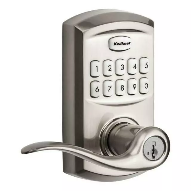 Kwikset SmartCode 917 Entry Traditional Residential Electronic Lever - 99170-001