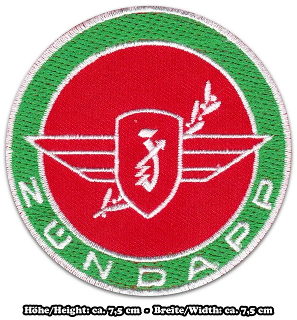 Zündapp Kult Mofa Moped Mokick Retro Vintage Biker Aufbügler Aufnäher Patch NEU 2