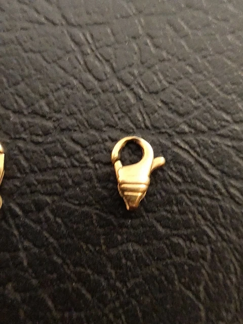 Fermoir 5 mm or jaune massif 18 carats 750/1000 Neuf