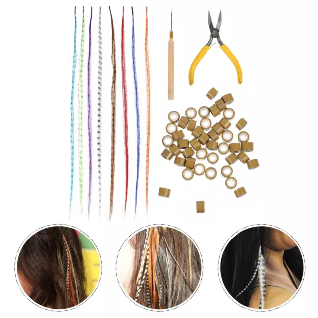 50Pcs womens strands hair hair extension crochet hook Hair Extension Crochet 2