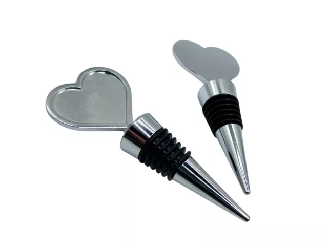 Heart Shaped bottle stopper blanks 3pcs