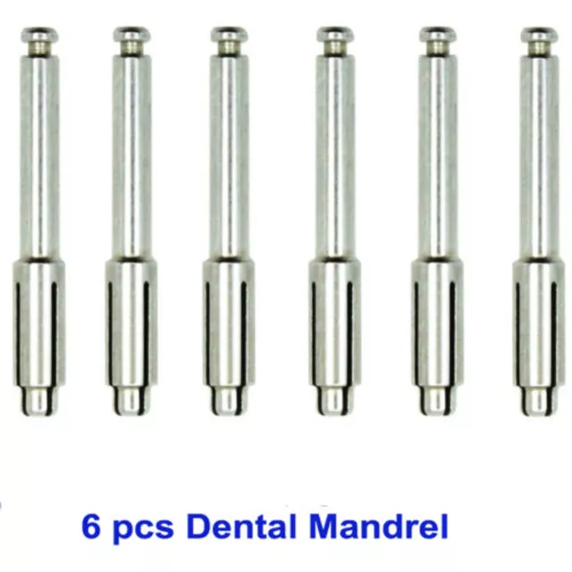 6Pcs Dental Polishing Holding Rod Mandrel Soflex Flexi Discs Fit RA Shank
