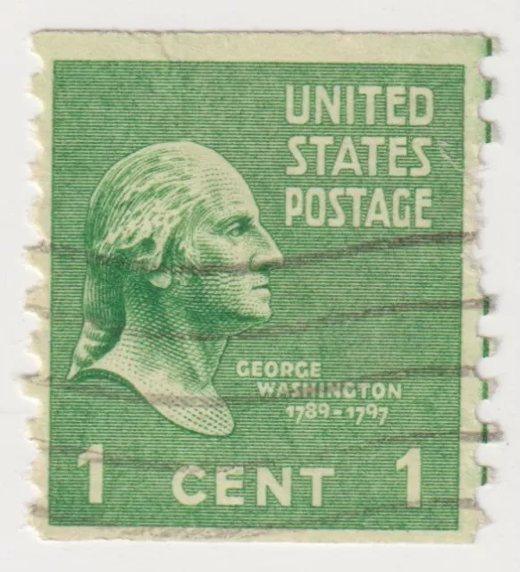 1938-1939 USA - George Washington - 1 Cent Stamp - Perf: Vertical