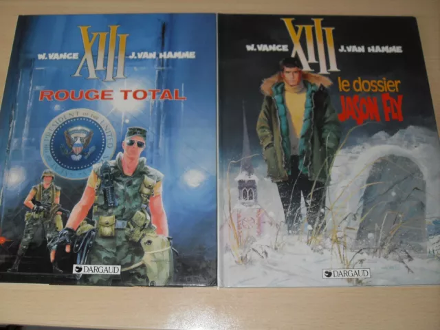 XIII N°5 E.O  1988 (rouge total) + XIII n° 6 E.O 1990 ( le dossier jason fly)
