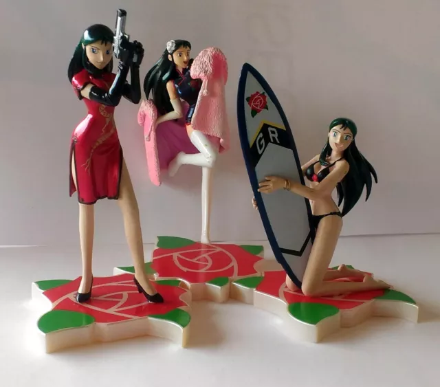 Giant Robo Collectible 3x Gin Rei GinRei Bikini Red Dress Black USED #Back2eBay