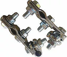 Lambretta Vespa Mirror Mounting Brackets Pair New Chrome Pair