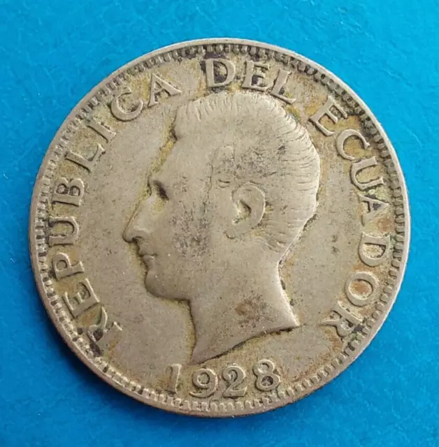 Equateur Ecuador 1 sucre argent 1928 km 72