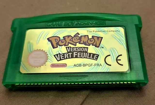 FRANÇAIS Pokemon version Vert Feuille  Game Boy Advance gba no Rouge feu