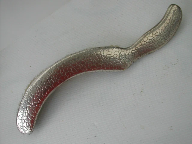 ANCIEN RAMASSE MIETTES Pelle Et Balayette De Table Métal Argenté Rubans