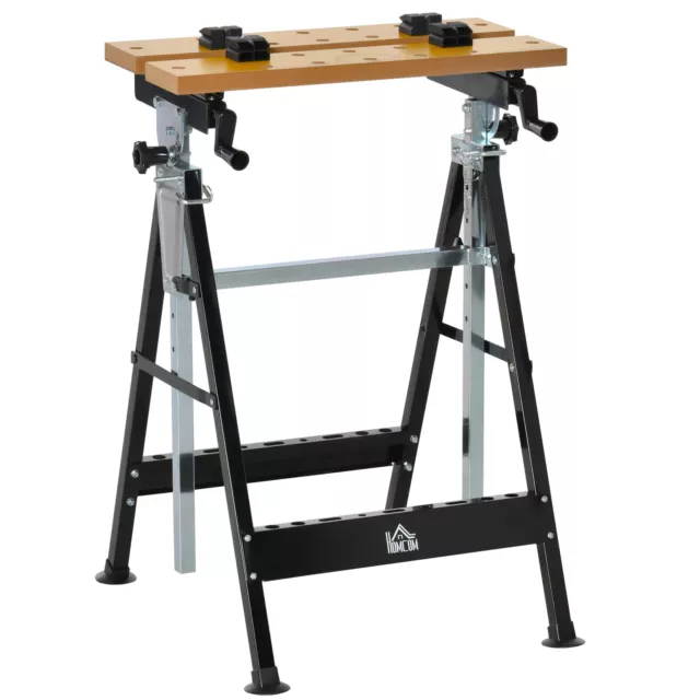 Work Bench Tool Stand with Adjustable Height and Angle Carpenter Saw Table with