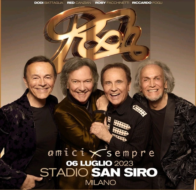 PLATEA PLATINUM PACKAGE Concerto Pooh Milano 6 Luglio 2023