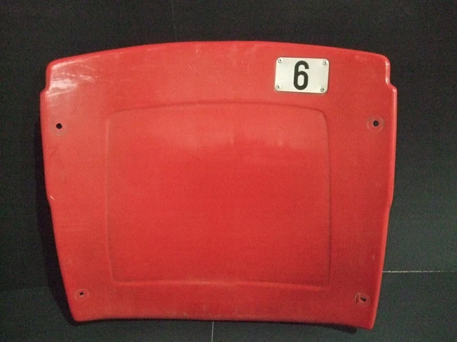 Busch Stadium seat back #6 Stan Musial St Louis Cardinals