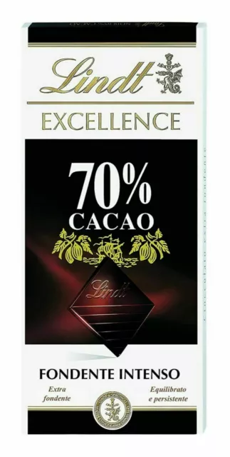 Lindt Excellence 70% Cocoa Dark Chocolate Of 100g x 2 For All Chocolate Lovers