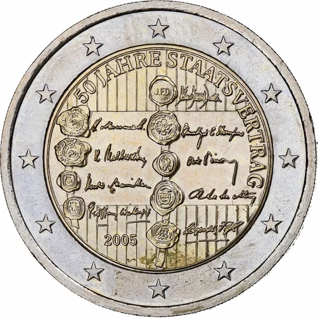 [#1163148] Autriche, 2 Euro, 50ème anniversaire du Traité d'Etat, 2005, Vienna,