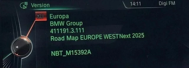 ORIGINAL BMW ROAD MAP EUROPE EAST 2023-2 /WEST ROUTE 2024-1 FSC CODE